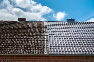 Avant Apres Nettoyage Toiture